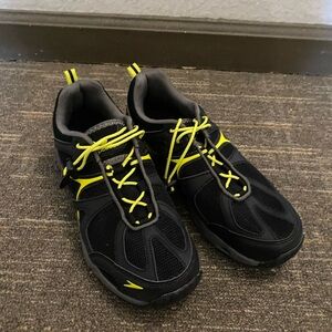 Speedo Black and Yellow Athletic Shoes Hydro Comfort 4.0 Men’s Size 8 Trail